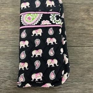 Vera Bradley Eye Glass Case in Pink Elephant Print